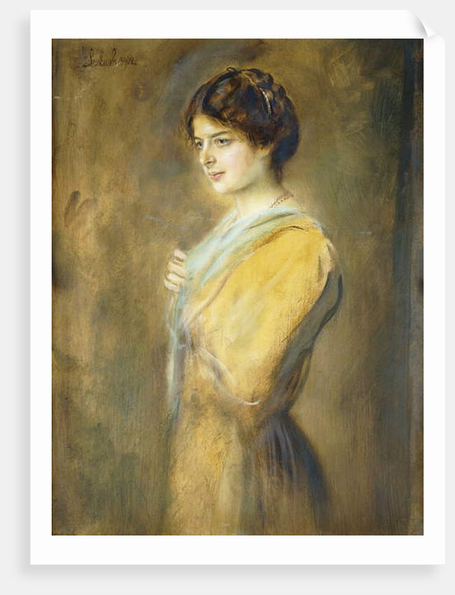 Portrait of Grafin Ilse Seilern, Three-Quarter Length, by Franz Seraph von Lenbach