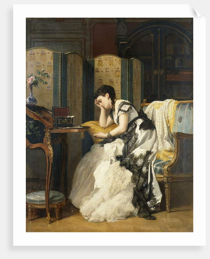 Nostalgia, 55.8 x 44cm by Charles Baugniet