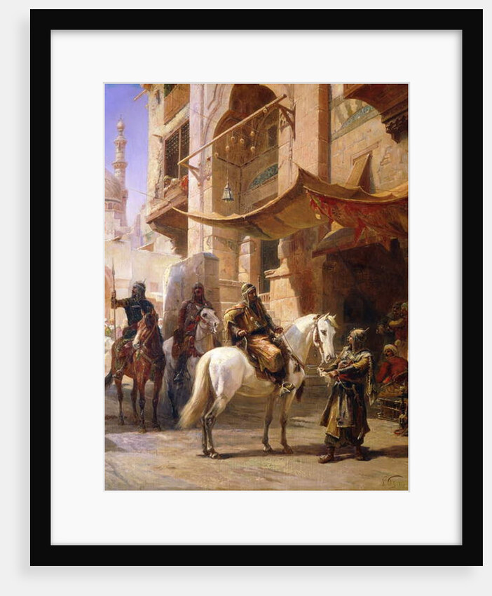 Arab Warriors in a Street, by Paul Dominique Philippoteaux