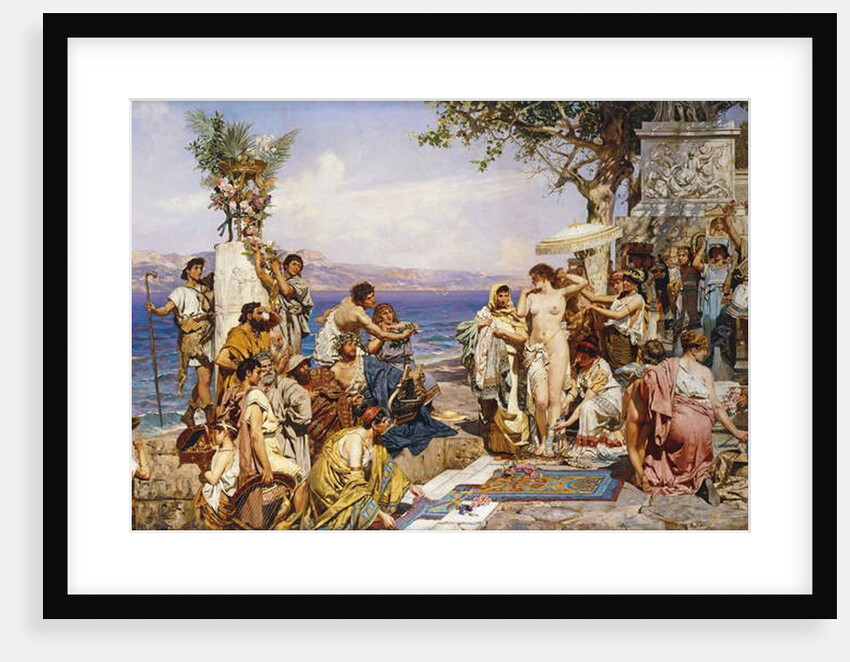 Phryne at the Festival of Poseidon, God of the Seas by Henryk Siemieradzki
