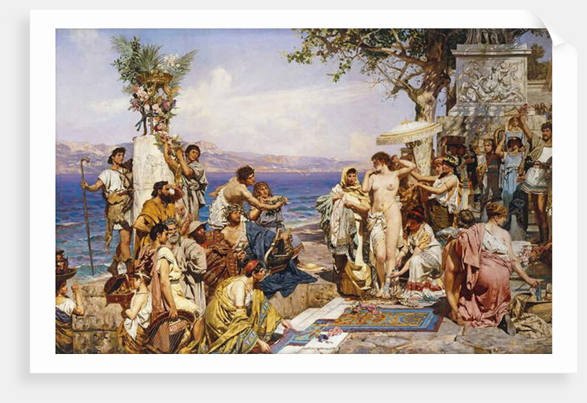 Phryne at the Festival of Poseidon, God of the Seas by Henryk Siemieradzki