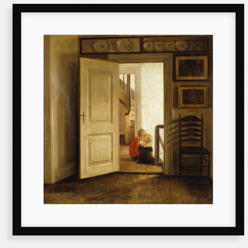Children in an Interior by Carl Holsoe