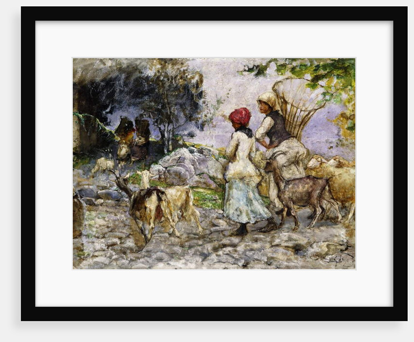 The Goatherds by Mose Bianchi