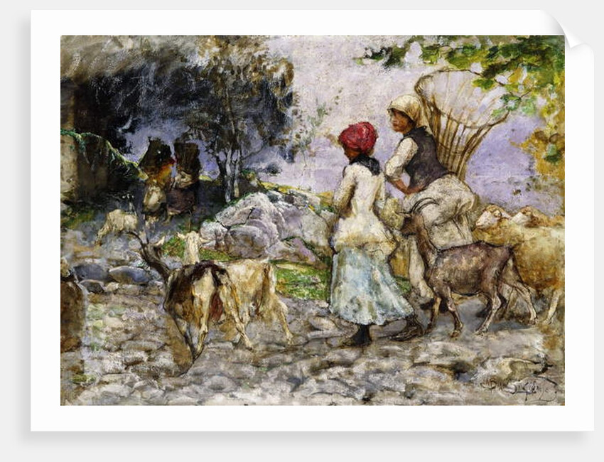 The Goatherds by Mose Bianchi