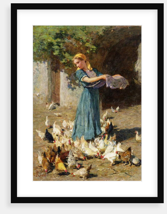 Feeding the Chickens by Luigi Rossi