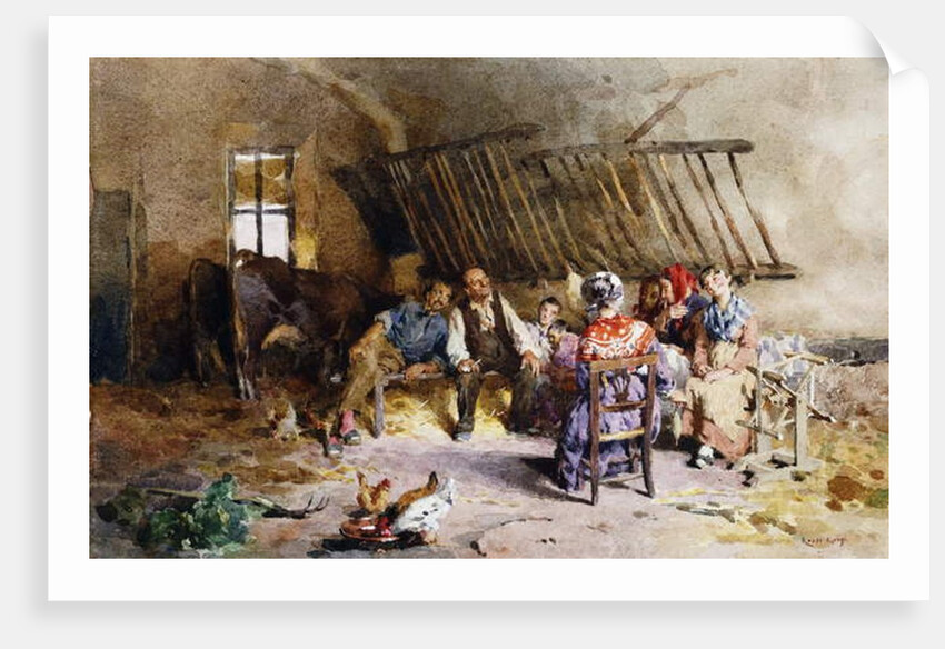 In a Barn by Luigi Rossi