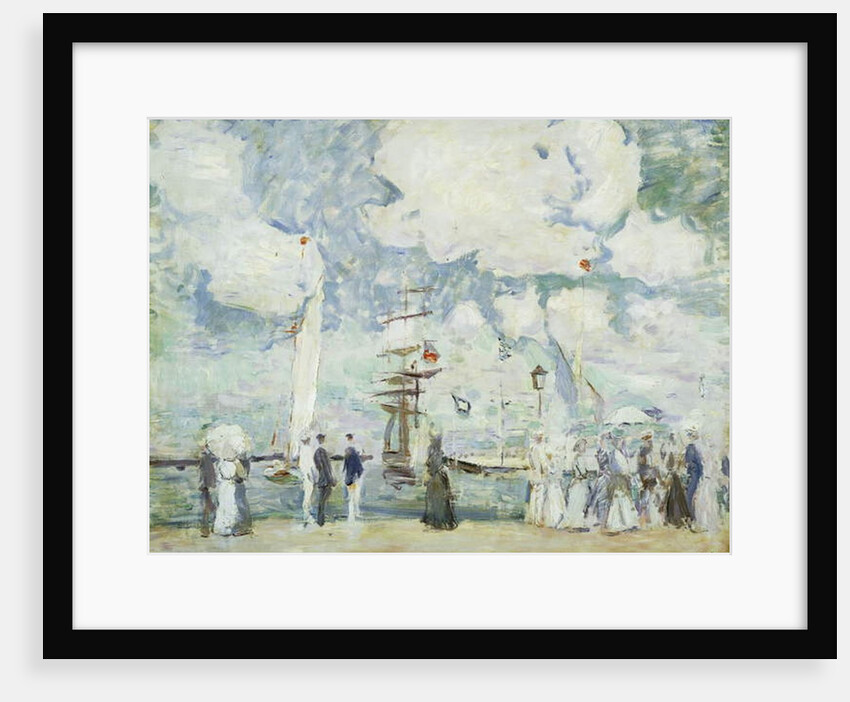 Harbour Entrance at Deauville; Entree du Bassin de Deauville by Paul Cesar Helleu