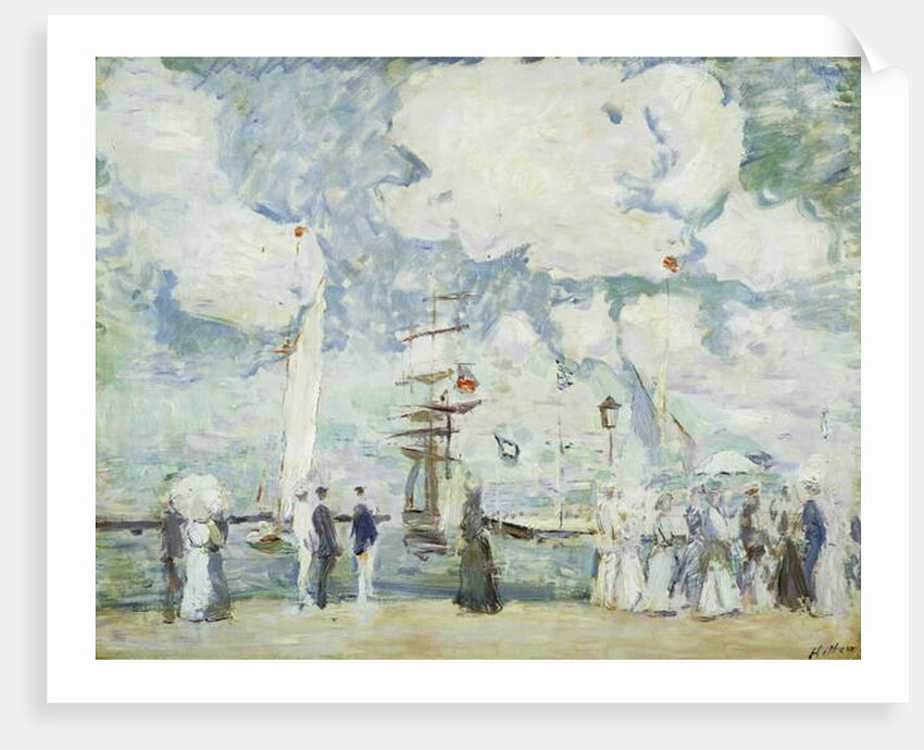 Harbour Entrance at Deauville; Entree du Bassin de Deauville by Paul Cesar Helleu