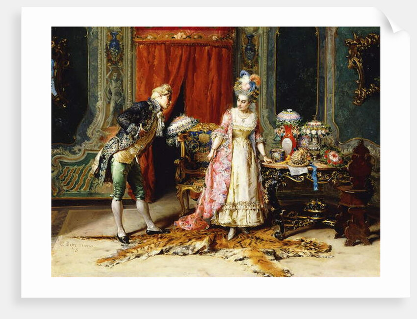 Flowers for her Ladyship, 1875 by Cesare-Auguste Detti