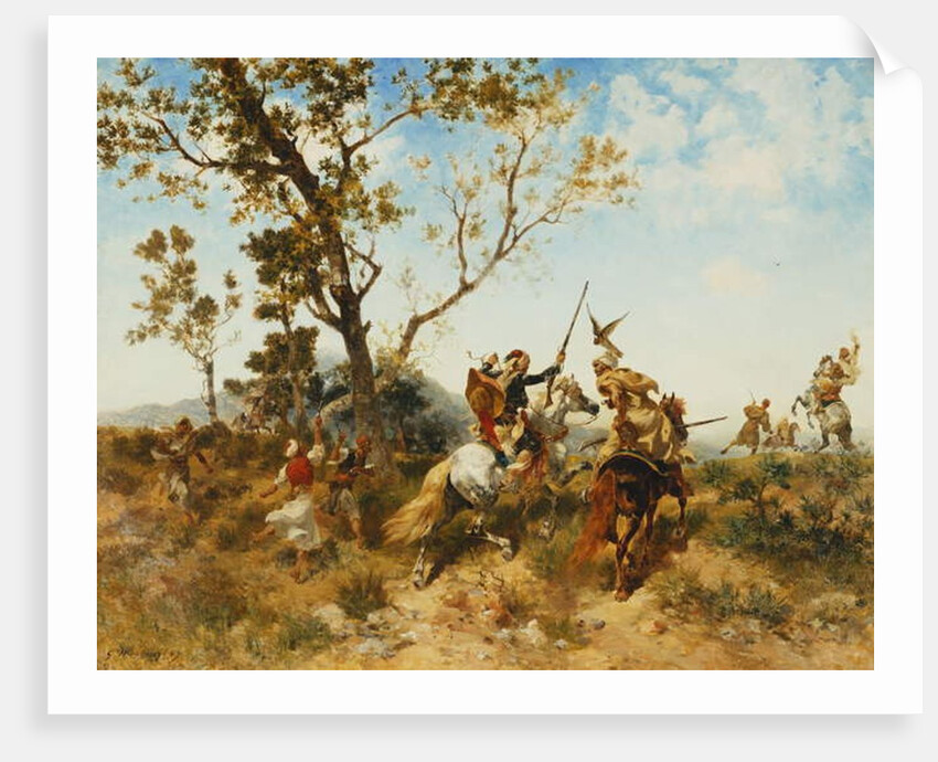 An Arab Hawking Party, 1907 by Georges Washington