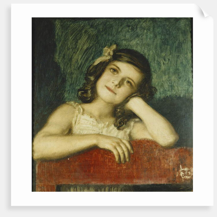 Portrait of Mary, the Artist's Daughter by Franz von Stuck