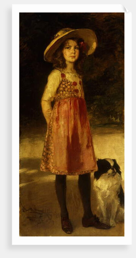 Portrait of the Artist's Daughter, Hilde, 1913 by Frederich August Kaulbach