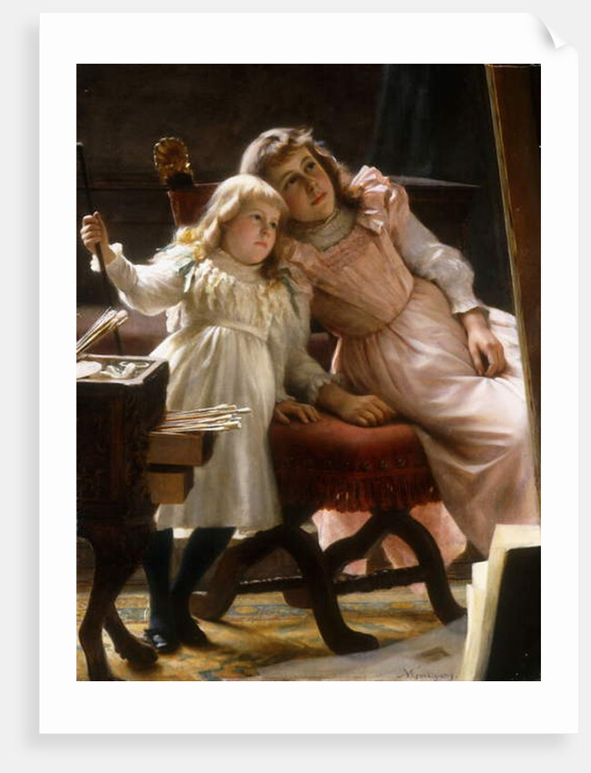 The Artist's Daughters, by Michele Gordigiani