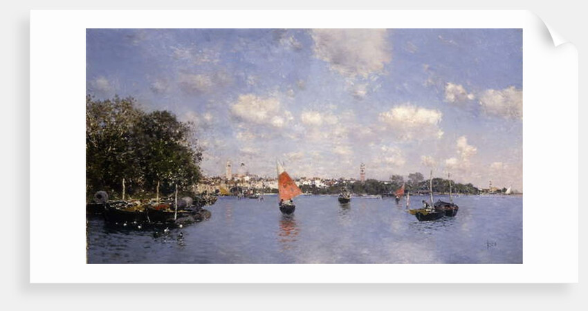 A Venetian View by Martin Rico y Ortega