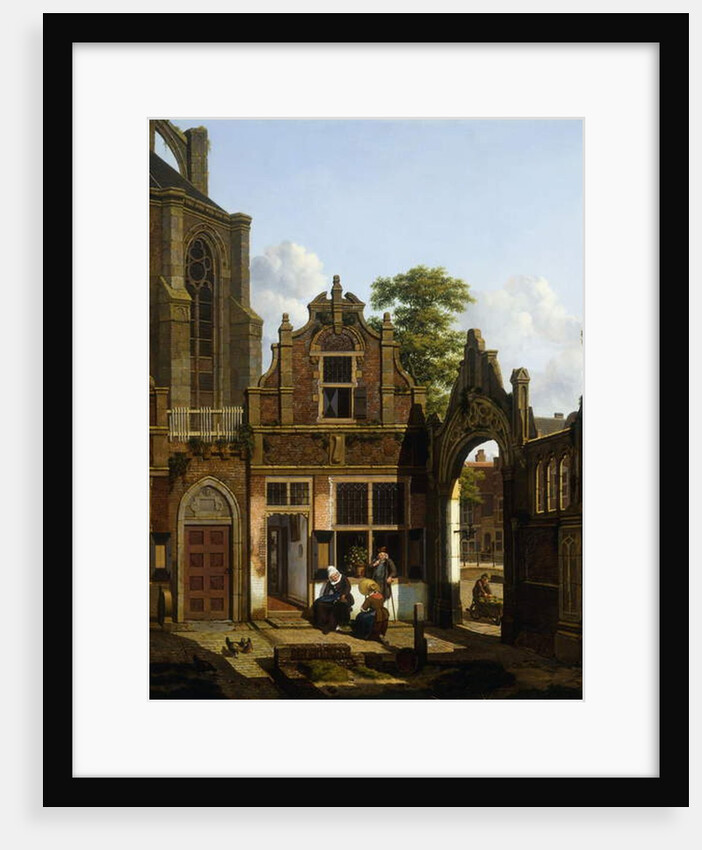 A Dutch Courtyard, 1822 by Jan Hendrik Verheyen