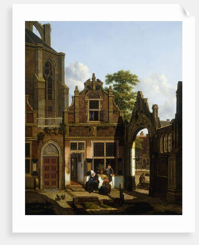A Dutch Courtyard, 1822 by Jan Hendrik Verheyen