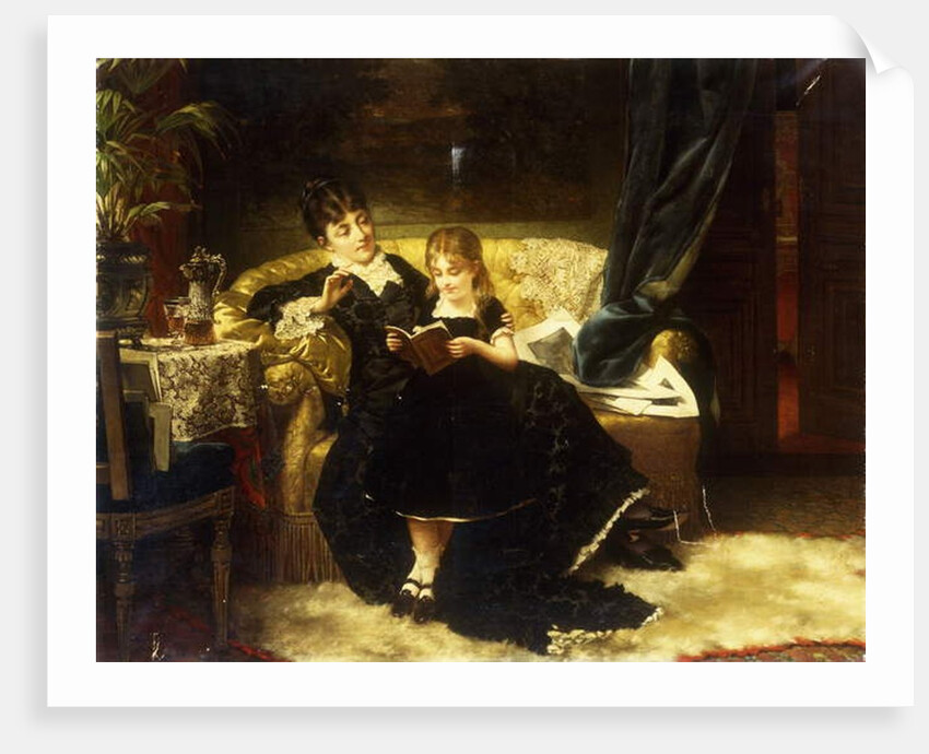 The Lesson, 1883 by Jan Portielje