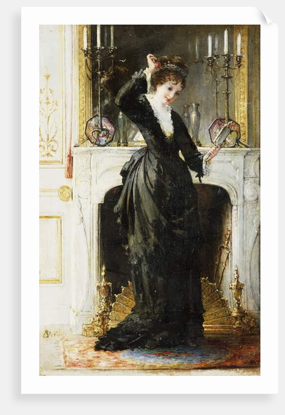 In the Boudoir by Alfred Emile Stevens