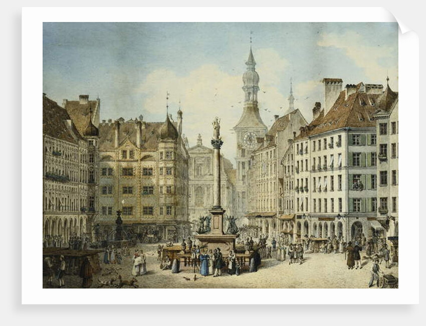 The Schrannenplatz, Munich, 1835 by Simon Quaglio