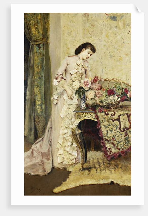 Flower Arranging by Alfred Emile Stevens