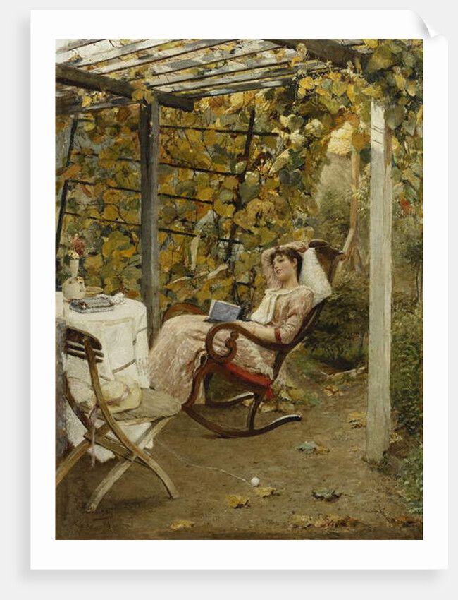 In the Pergola, 1894 by Oscar Bluhm