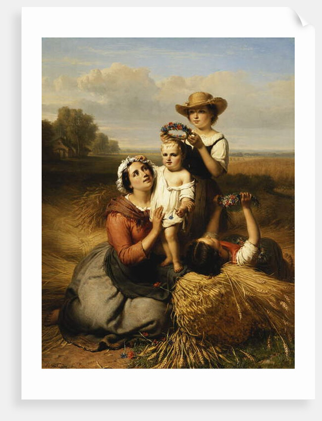 The Harvester's Family, 1855 by Francois Verheyden