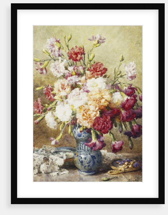 Carnations in the Albarello by Francois Rivoire