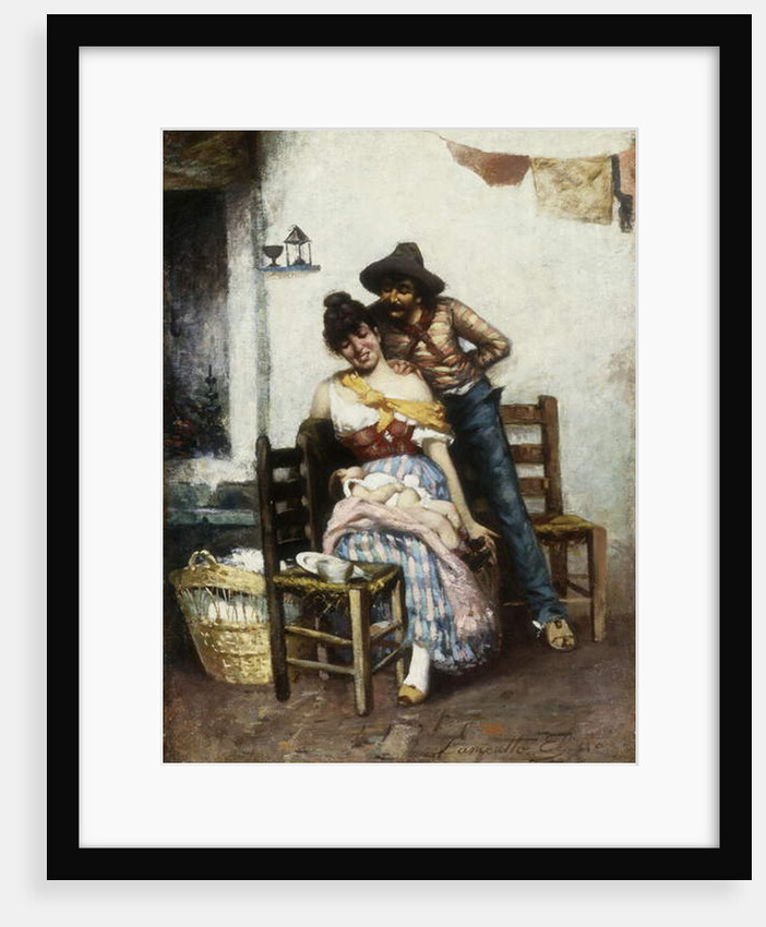 The Happy Family, 1860 by Egisto Lancerotto