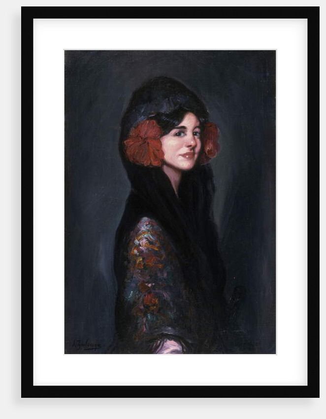 Portrait of an Elegant Lady by Ignacio Zuloaga y Zabaleta