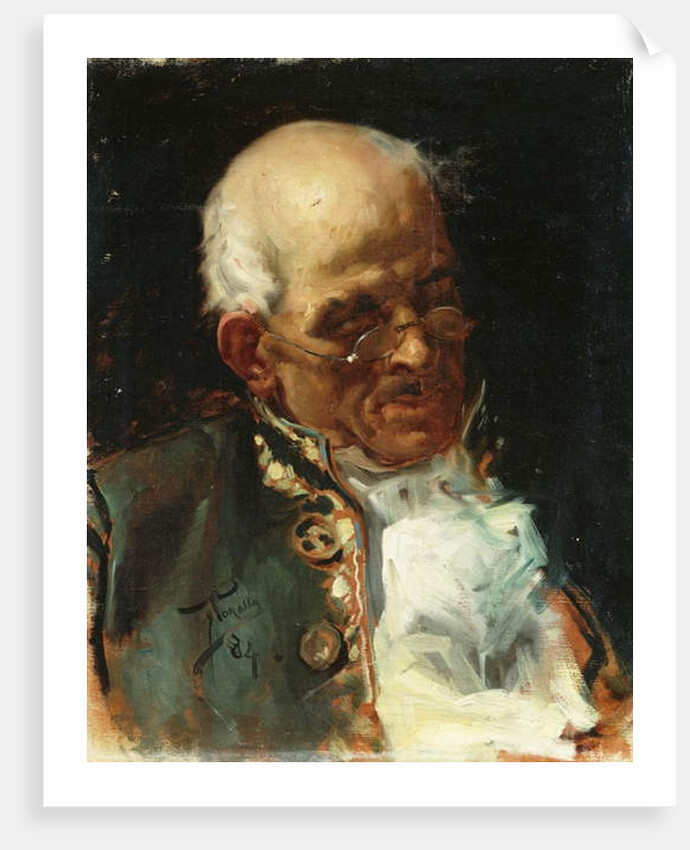 Portrait of a Gentleman; Retrato de Caballero, 1884 by Joaquin Sorolla y Bastida
