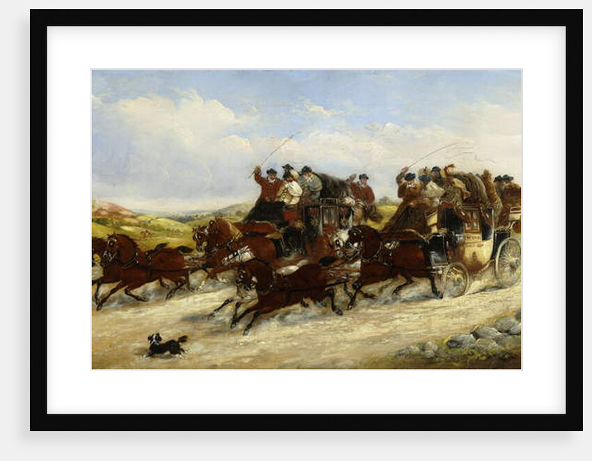 A Liverpool to Manchester Race with a Hunt Beyond, 1880 by J.C. Maggs