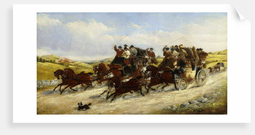 A Liverpool to Manchester Race with a Hunt Beyond, 1880 by J.C. Maggs