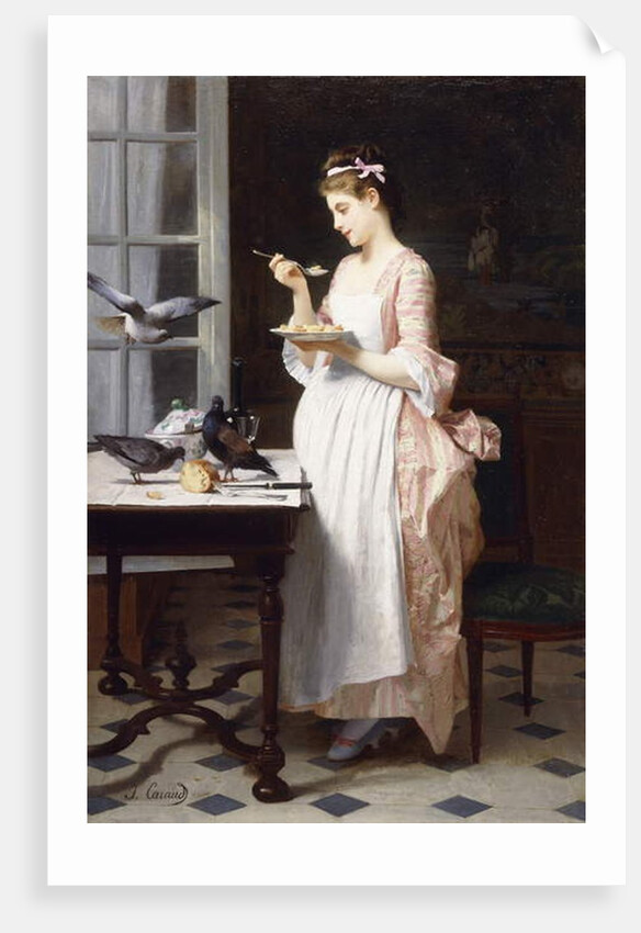 Feeding the Pigeons by Joseph Caraud