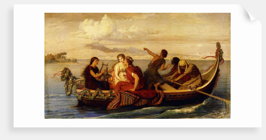 Escape from Pompeii, 1871 by Roland Risse