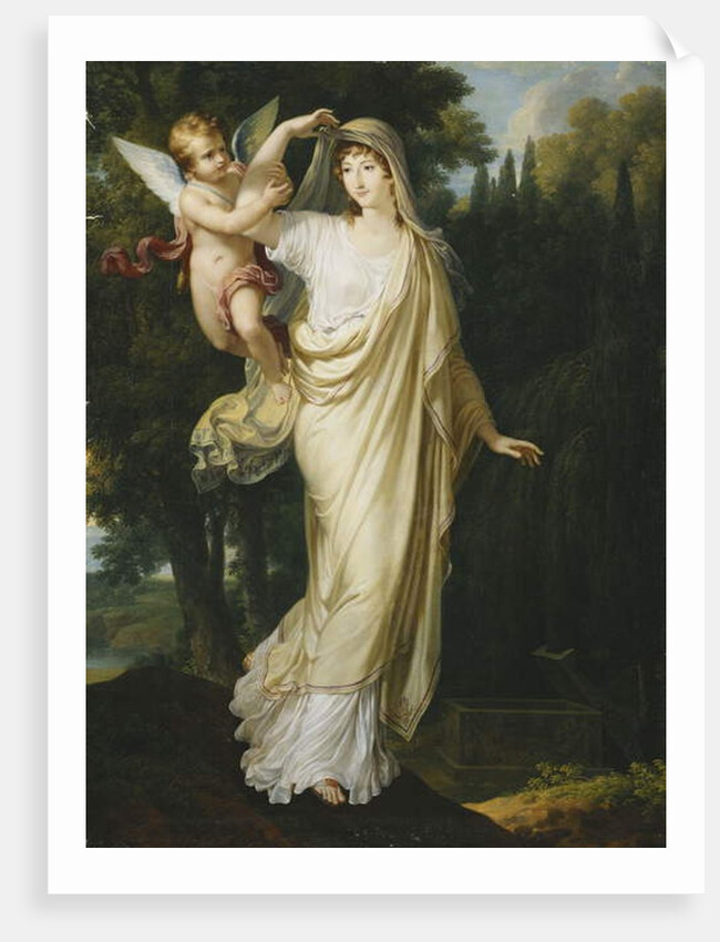 Posthumous Portrait of the Marquise Fanny Grimaldi by Francois Xavier Fabre