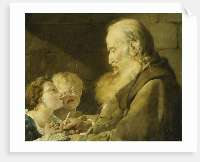 A Schoolmaster with His Pupils, 1801 by Noel Halle