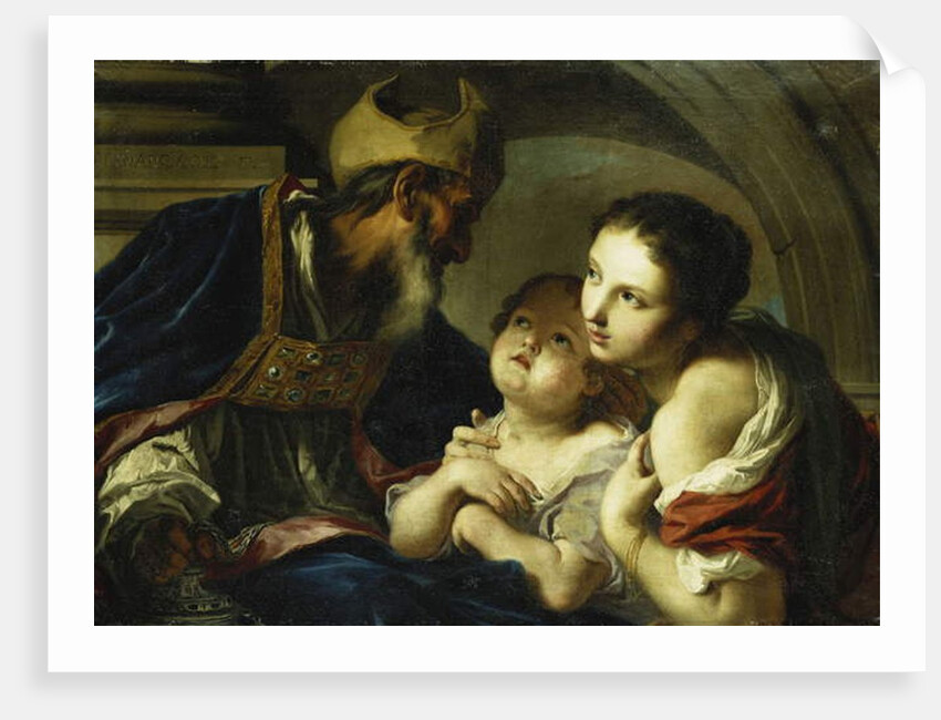 Saint Nicholas of Bari with Two Children by Giambettino Cignaroli