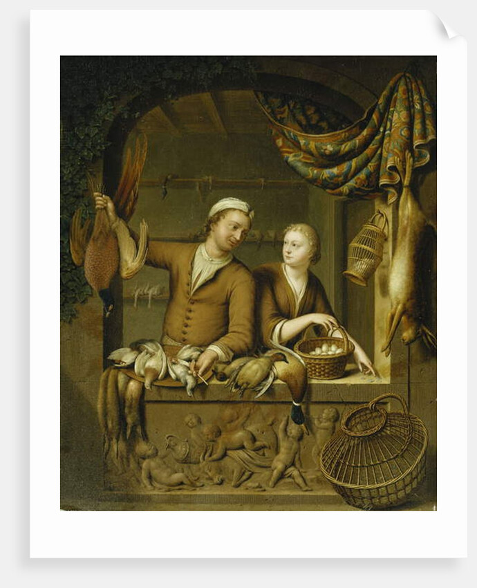 The Poultry Sellers, 1727 by Willem van Mieris