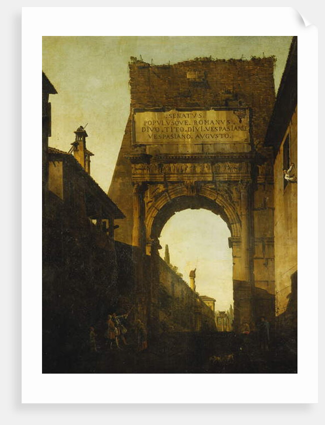 The Arch of Titus, Rome by Bernardo Bellotto