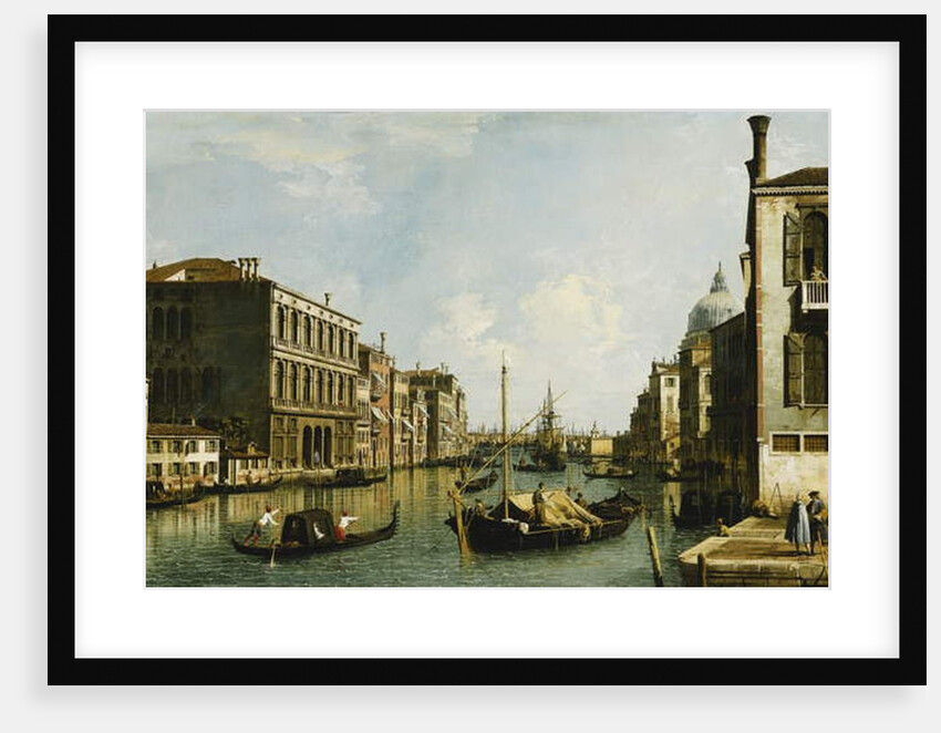 The Grand Canal, Venice, Looking East from the Campo S. Vio by Canaletto