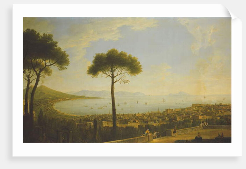 A Panoramic View of Naples, the Bay of Naples, Portici, Vesuvius, the Sorrento Peninsula and Capri from the Conocchia by Pietro Fabris