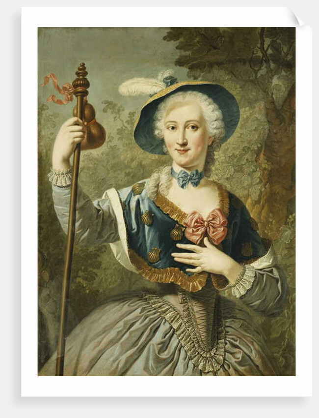 Portrait of a Lady by Louis Jean Francois I Lagrenee