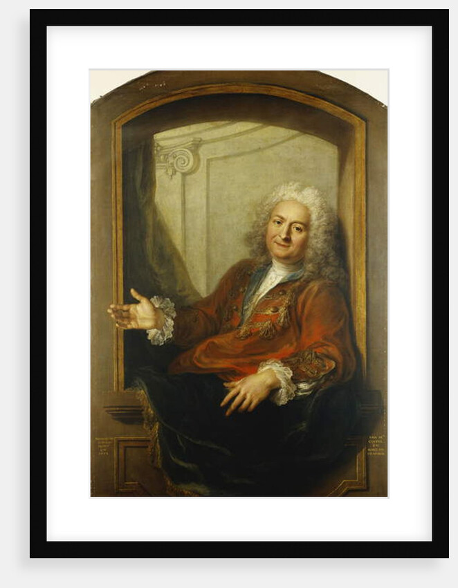 Portrait of Monsieur Dupille, Mid-Body, in a Robe Sitting on the Edge of a Window, 1733 by Antoine Coypel