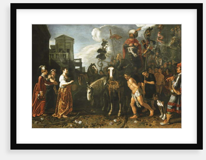 Jephthah Welcomed Home from the Battlefield by His Daughter by Pieter Lastman