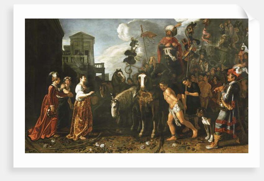 Jephthah Welcomed Home from the Battlefield by His Daughter by Pieter Lastman