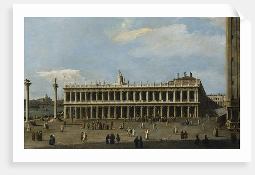 The Library and the Piazzetta, Venice by Canaletto