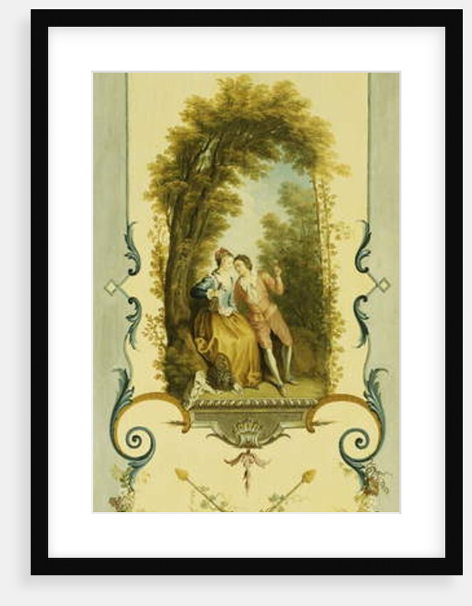 Three Decorative Panels with Allegories of Winter, Summer and Autumn by Nicolas Lancret