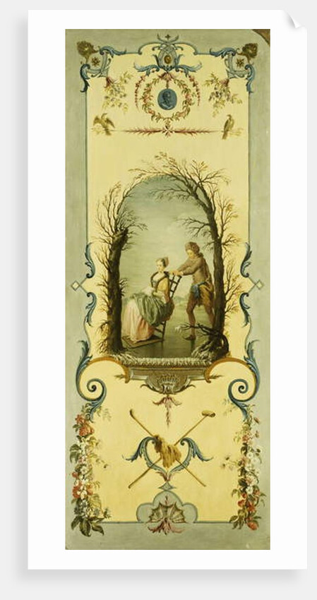 Three Decorative Panels with Allegories of Winter, Summer and Autumn by Nicolas (school of) Lancret