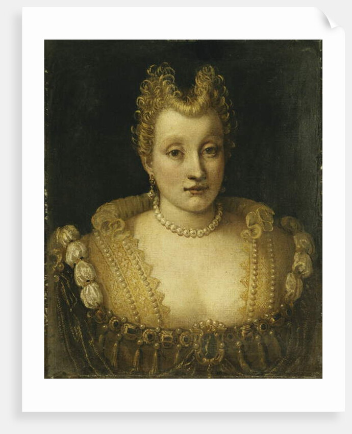 Portrait of a Lady Said to be of the Contarini Family by Francesco Montemezzano