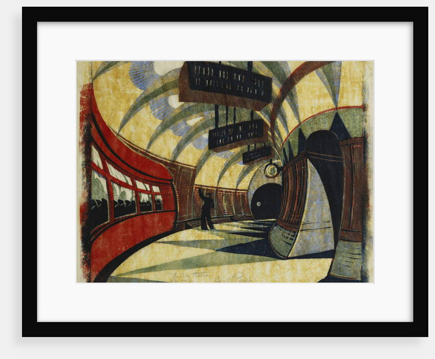 The Tube Station, c.1932 by Cyril Edward Power